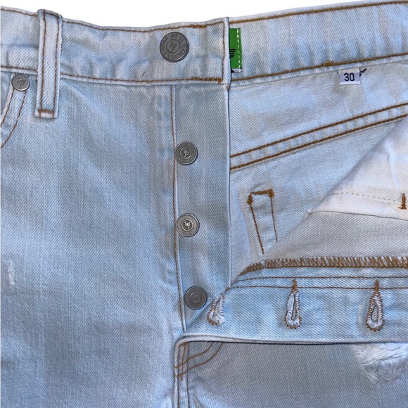 NWT Sandrine Rose x Free People Neon Zipper Denim Shorts - Picture 5 of 13